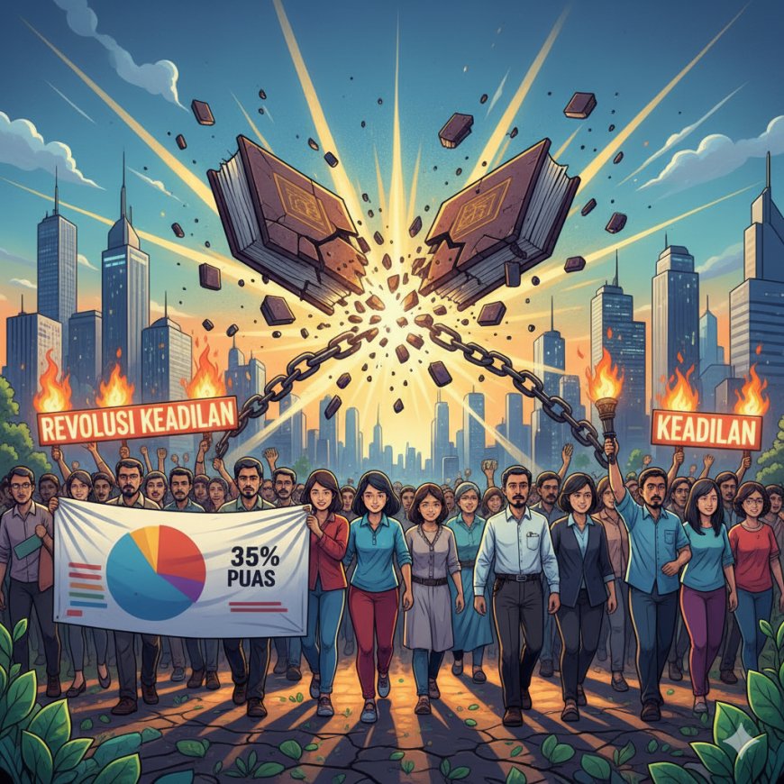 Survei LSI: Hanya 35% Puas dengan Penegakan Hukum, Saatnya Revolusi Keadilan!